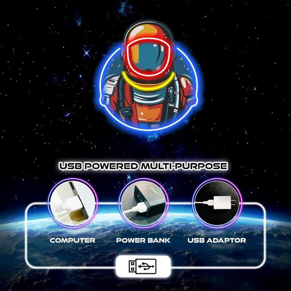 Astronaut LED Neon Sign - Picture 7 of 7